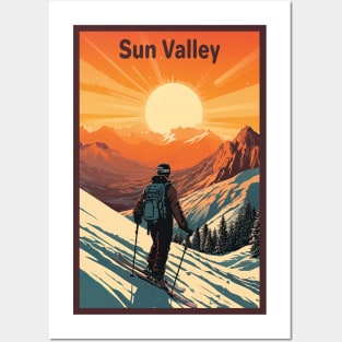 Sun Valley, USA, Travel poster Posters and Art